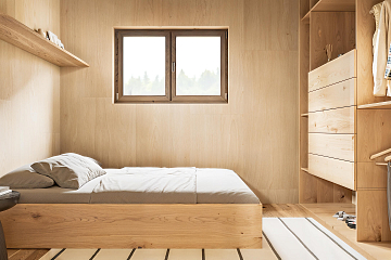 Dom 33 m² mieszkalny, modułowy, całoroczny DANIEC V10_A1