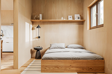 Dom 33 m² mieszkalny, modułowy, całoroczny DANIEC V10_A1