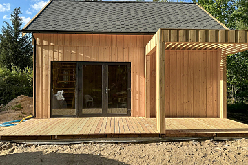 Dom 54 m² mieszkalny, modułowy, całoroczny SAWIN V8_A1