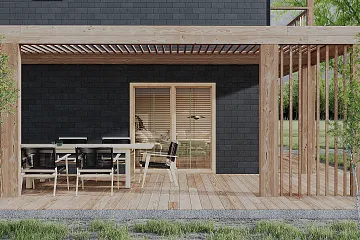 Dom 97 m² mieszkalny, modułowy, całoroczny SARNA V5_A2