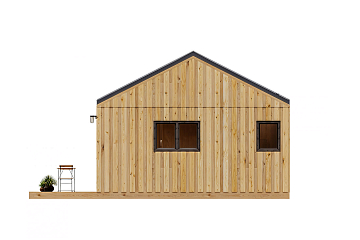 Dom 33 m² mieszkalny, modułowy, całoroczny DANIEC V10_A1