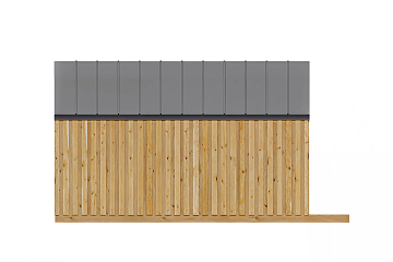 Dom 33 m² mieszkalny, modułowy, całoroczny DANIEC V10_A1