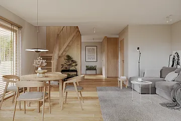 Dom 97 m² mieszkalny, modułowy, całoroczny SARNA V5_A2