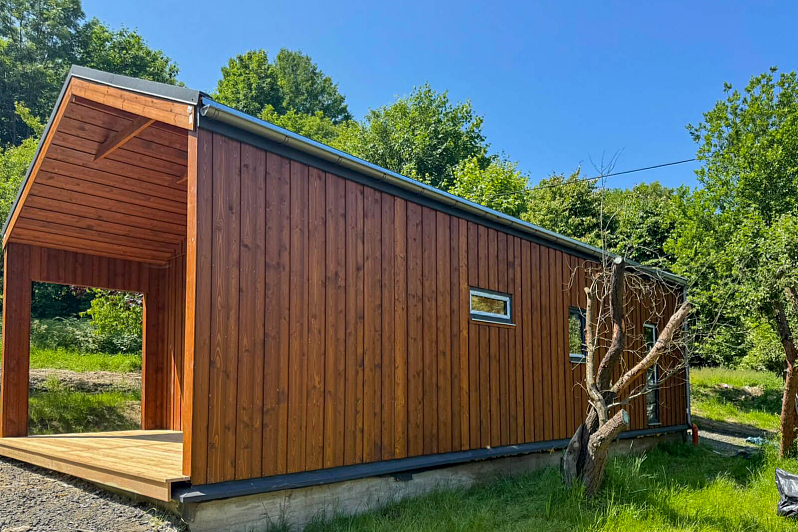 Dom 44 m² mieszkalny, modułowy, całoroczny RYTEL V2_A1, 44 m2, 3 pokoi, tanie