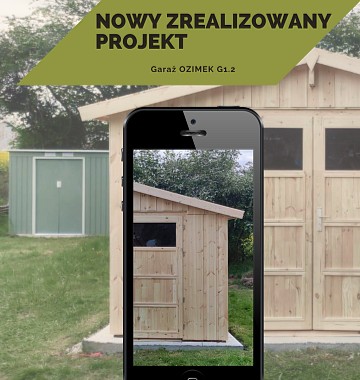 Oto nasz nowy garaż szkieletowy, który został zmontowany w ciągu