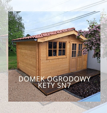 Nowy zrealizowany projekt Domek ogrodowy KETY SN7
