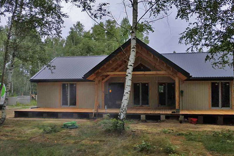 Dom letniskowy DOMINEK VSP55, 89 m2, 44 mm, 58 mm, domki producent Dom letniskowy DOMINEK VSP55, 89 m2, 44 mm, 58 mm, domki producent