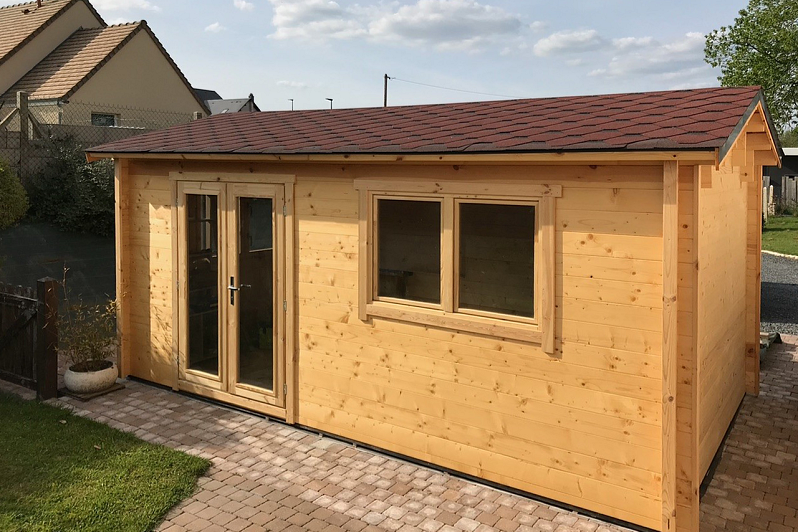 Domek ogrodowy MARKI SN10.2, 44 mm, 58 mm, 12-24 m2, gotowe Domek ogrodowy MARKI SN10.2, 44 mm, 58 mm, 12-24 m2, gotowe