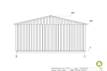 Garaż modułowy drewniany SZADEK G2