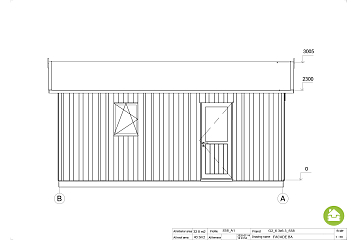 Garaż modułowy drewniany SZADEK G2