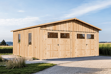 Garaż modułowy drewniany WIDAWA G2.1