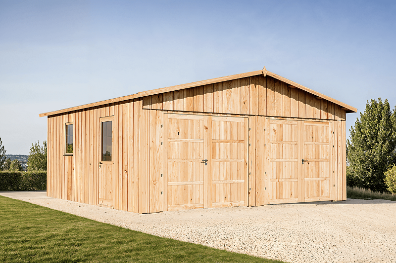 Garau017c moduu0142owy drewniany SZADEK G2, 6x6 m