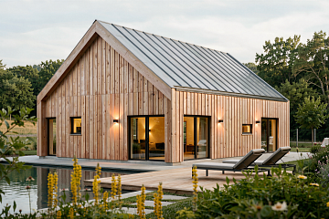 Dom 70 m² mieszkalny - pod klucz, modułowy RUDNA V12_A1_ROYAL