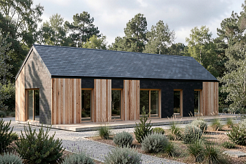Dom 62 m² mieszkalny, modułowy, całoroczny TYLICZ V24.1_A2_Mix