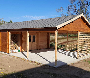 Garaz drewniany JAROCIN GS6