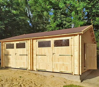 Garaz drewniany KORCZEW GS9