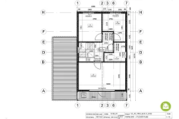 Dom 97 m² mieszkalny, modułowy, całoroczny SARNA V5_A2