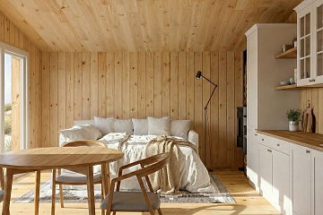 Domek całoroczny 17 m² modułowy WARTA S1_A1_ROI