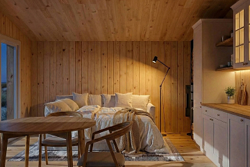 Domek całoroczny 17 m² modułowy WARTA S1_A1_ROI