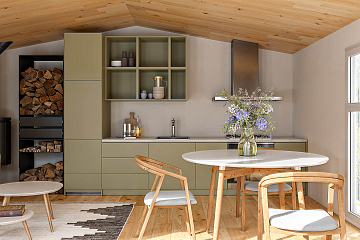 Domek całoroczny 17 m² modułowy OTOMIN S1_A2