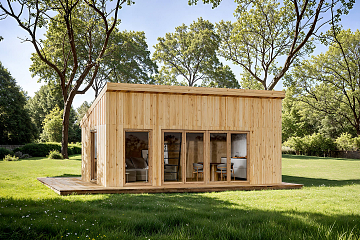 Domek całoroczny 20 m² modułowy  TUSZYN  S2_A1