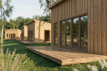 Domek całoroczny 20 m² modułowy  TUSZYN  S2_A1_ROI