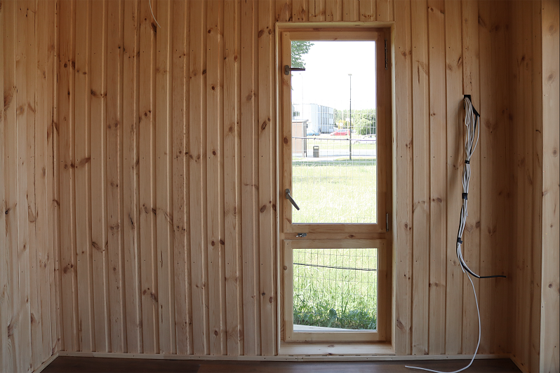 Domek letniskowy całoroczny STOK V1_A2, 4,1 x 5,3 m, 218 mm z izolacją Domek letniskowy całoroczny STOK V1_A2, 4,1 x 5,3 m, 218 mm z izolacją