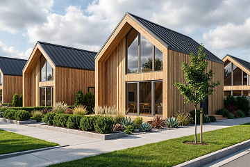 Dom 58 m² mieszkalny, modułowy, całoroczny BRZEZNO V11.1_A1_ROI