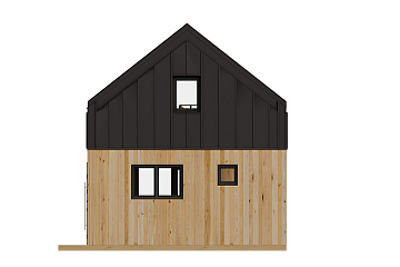 Dom 58 m² mieszkalny, modułowy, całoroczny MILOWIN V11.1_A1_Mix2