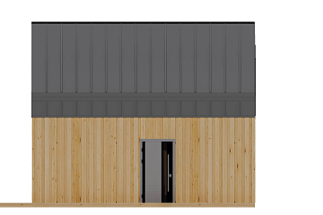 Dom 68 m² mieszkalny, modułowy, całoroczny LUBASZ V11_A1_Mix2