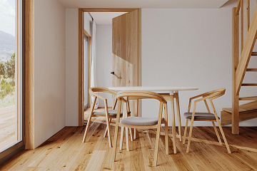 Dom 68 m² mieszkalny, modułowy, całoroczny LUBASZ V11_A1_Mix2