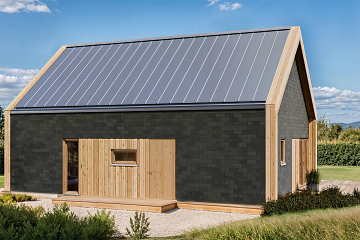 Dom 70 m² mieszkalny, modułowy, całoroczny ATENY V12_A2_Mix