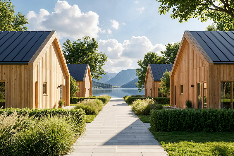 Dom 70 m² mieszkalny, modułowy, całoroczny RUDNA V12_A1_ROI