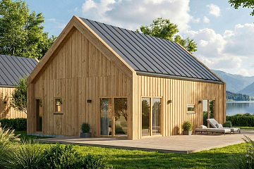 Dom 70 m² mieszkalny, modułowy, całoroczny RUDNA V12_A1_ROI