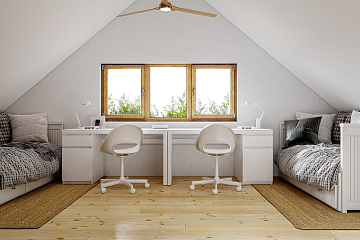 Dom 70 m² mieszkalny, modułowy, całoroczny ATENY V12_A2_Mix