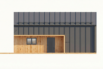 Dom 98 m² mieszkalny, modułowy, całoroczny ZNIN V13_A1_Mix2