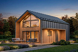 Dom 58 m² mieszkalny, modułowy, całoroczny ZNIN V13_A1_Mix2