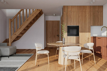 Dom 98 m² mieszkalny, modułowy, całoroczny ZNIN V13_A1_Mix2