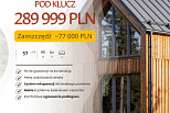Dom 58 m² mieszkalny, modułowy, całoroczny KARPACZ V14.1_A1_ROYAL