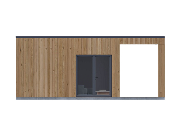 Dom 34 m² mieszkalny, modułowy, całoroczny MIECHOW V15.1_A1