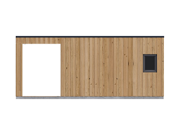 Dom 34 m² mieszkalny, modułowy, całoroczny MIECHOW V15.1_A1