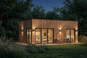 Dom 34 m² mieszkalny, modułowy, całoroczny  BARLINEK V15_A1