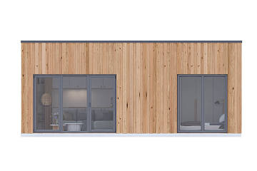 Dom 34 m² mieszkalny, modułowy, całoroczny  BARLINEK V15_A1