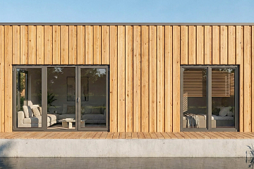 Dom 34 m² mieszkalny, modułowy, całoroczny  BARLINEK V15_A1_ROI