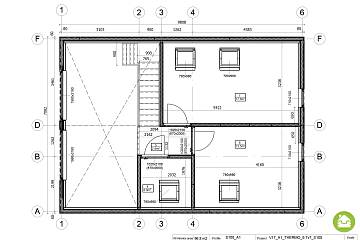 Dom 97 m² mieszkalny, modułowy, całoroczny ANTONIN V17_A1
