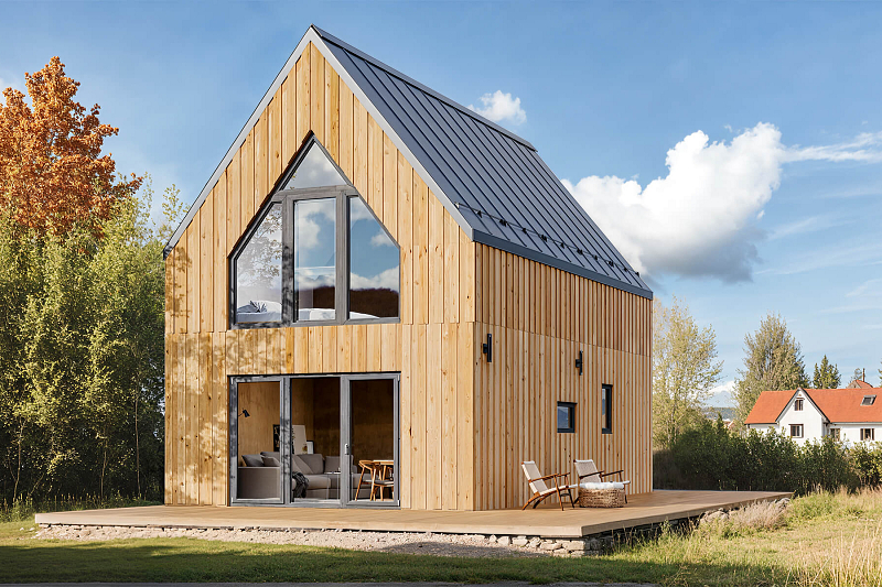 Dom cau0142oroczny modulowy SOMIN V18_A1, 84 m2, 3 pokoi, tanie, domkiekoarchitektura.pl