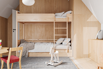 Dom 84 m² mieszkalny, modułowy, całoroczny SOMIN V18_A1