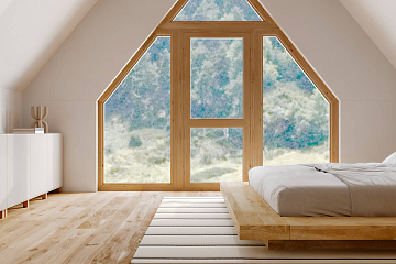 Dom 84 m² mieszkalny, modułowy, całoroczny SOMIN V18_A1