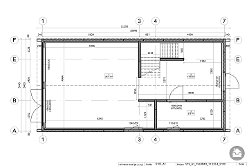 Dom 95 m² mieszkalny, modułowy, całoroczny BONIN V19_A1