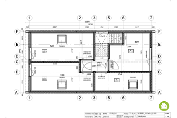Dom 95 m² mieszkalny, modułowy, całoroczny BONIN V19_A1